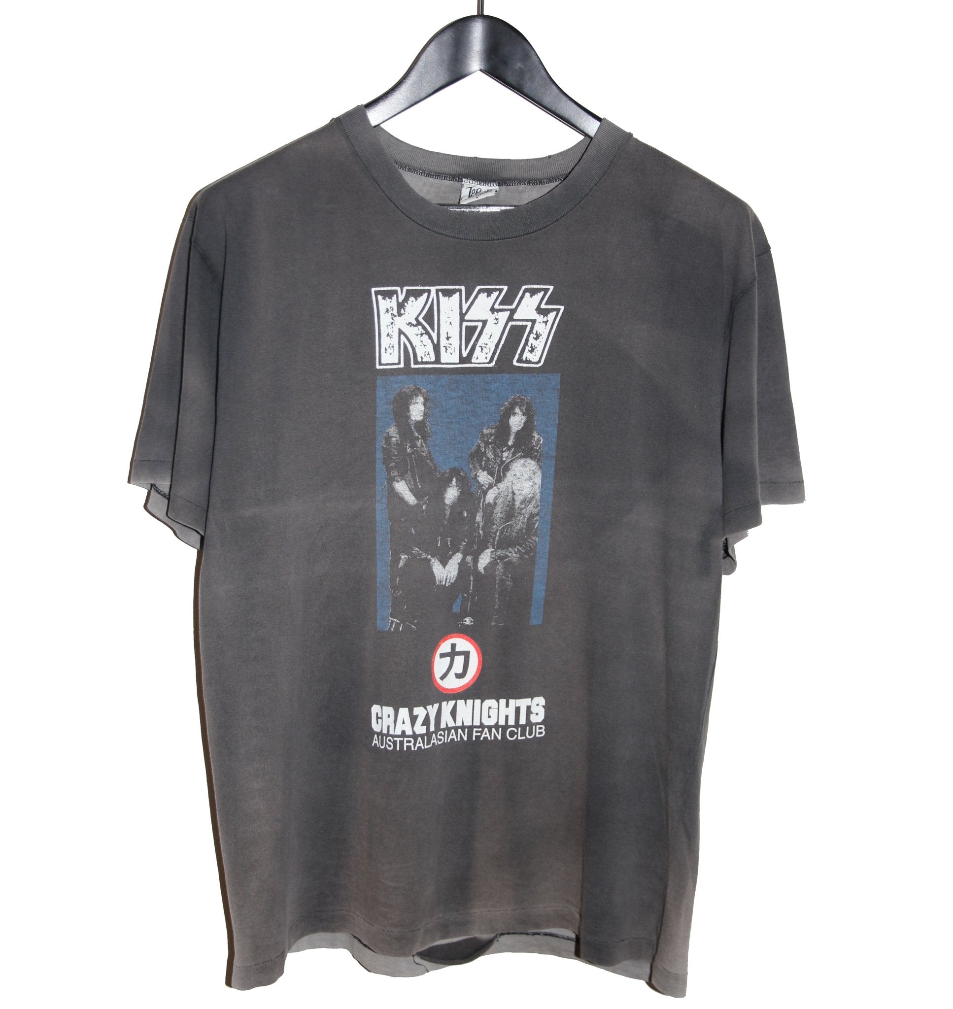 KISS 1992 Crazy Knights Revenge Tour Shirt - Faded AU