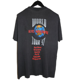 KISS 1997 Alive/Worldwide Australian Tour Shirt - Faded AU