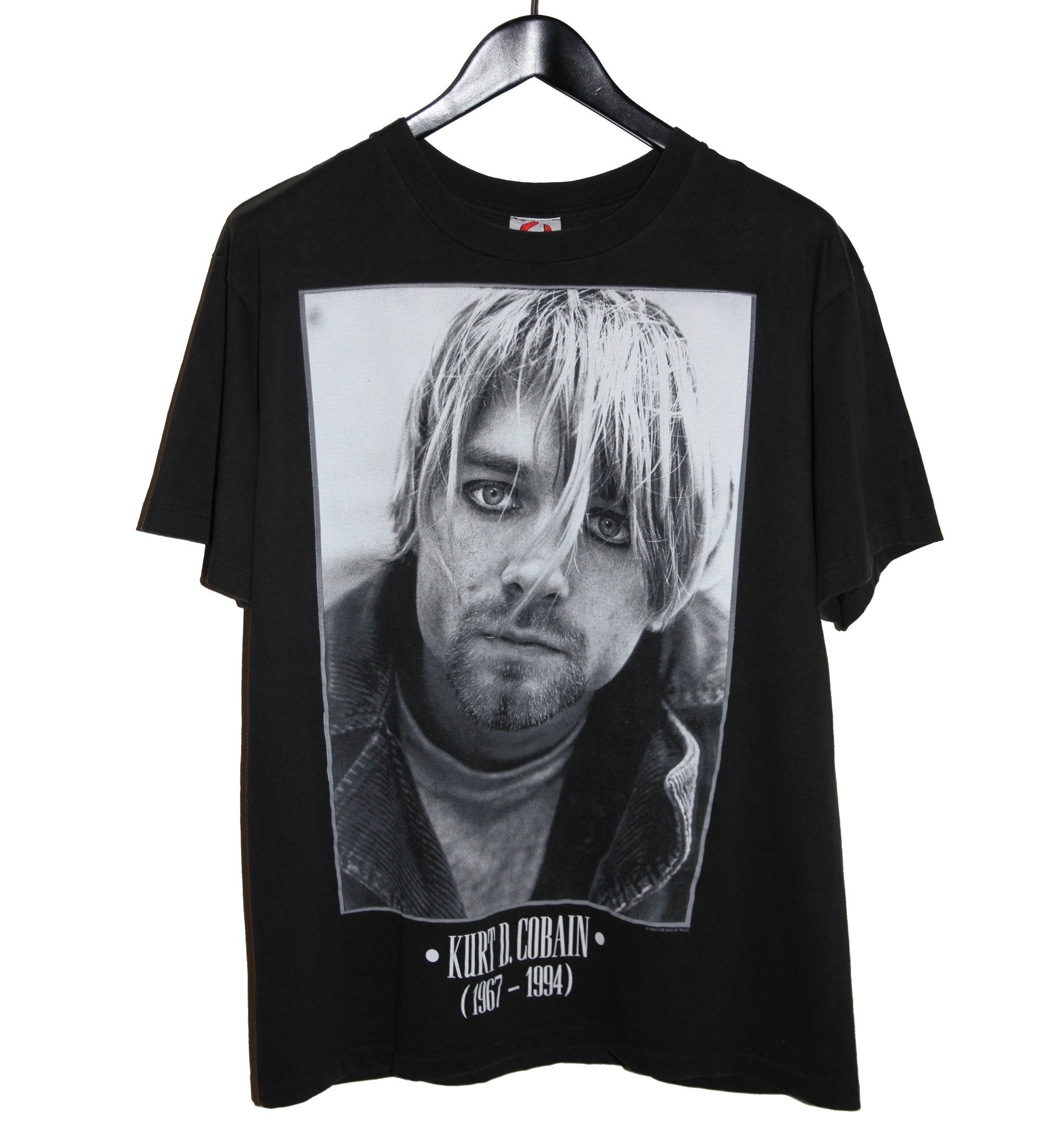 Kurt Cobain 1994 Portrait Memorial Shirt - Faded AU