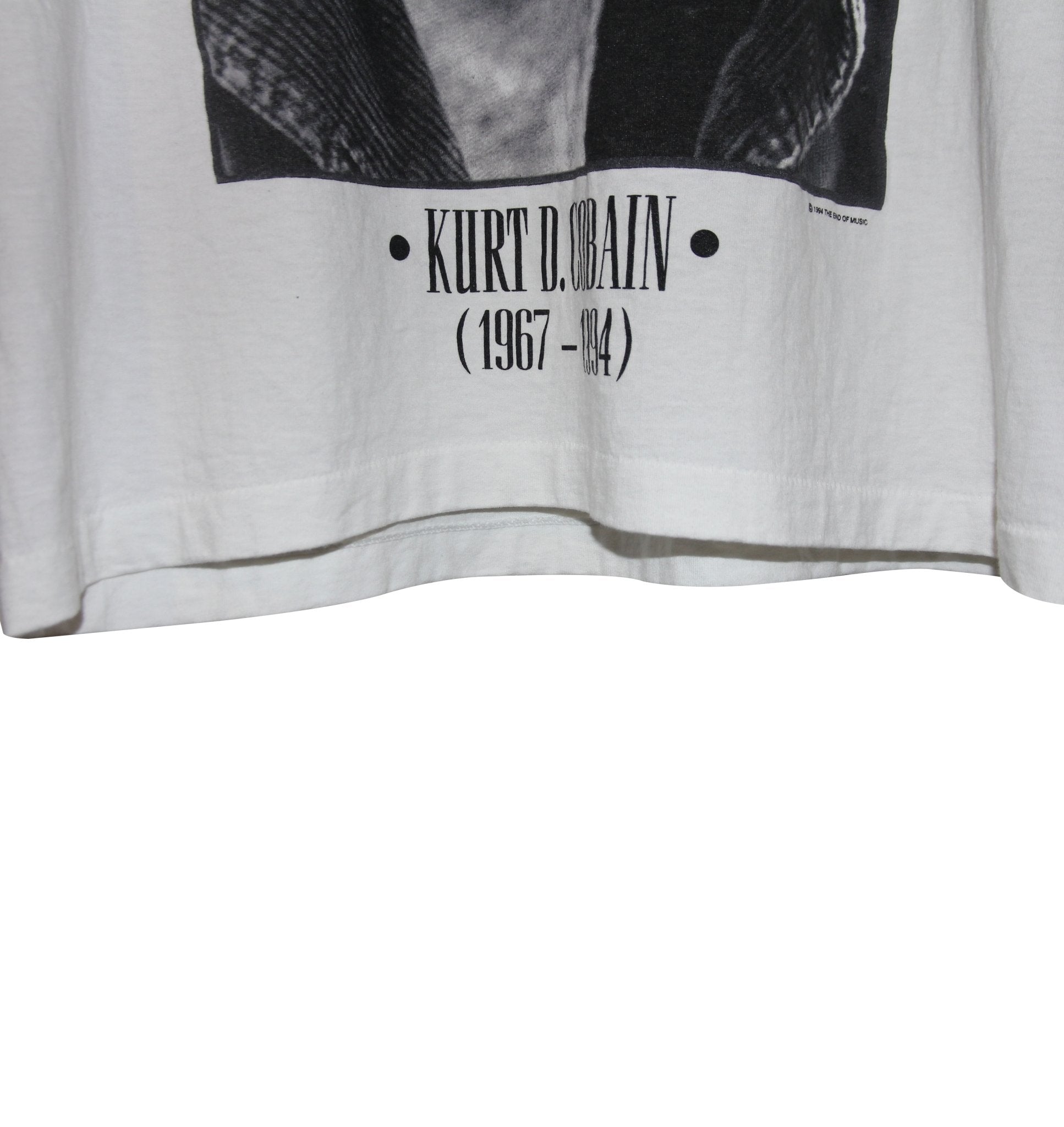 Kurt Cobain 1994 Portrait Memorial Shirt - Faded AU