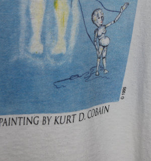 Kurt Cobain 1995 Portrait Memorial Shirt - Faded AU