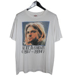 Kurt Cobain 1995 Portrait Memorial Shirt - Faded AU