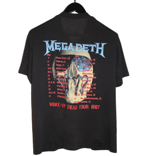 Megadeth 1987 Wake-Up Dead Tour Shirt - Faded AU