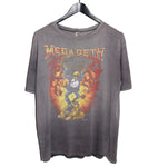 Megadeth 1991 Oxidation Of The Nations Tour Shirt - Faded AU