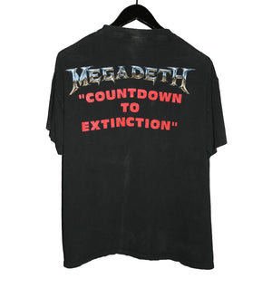 Megadeth 1992 Countdown To Extinction Album Shirt - Faded AU