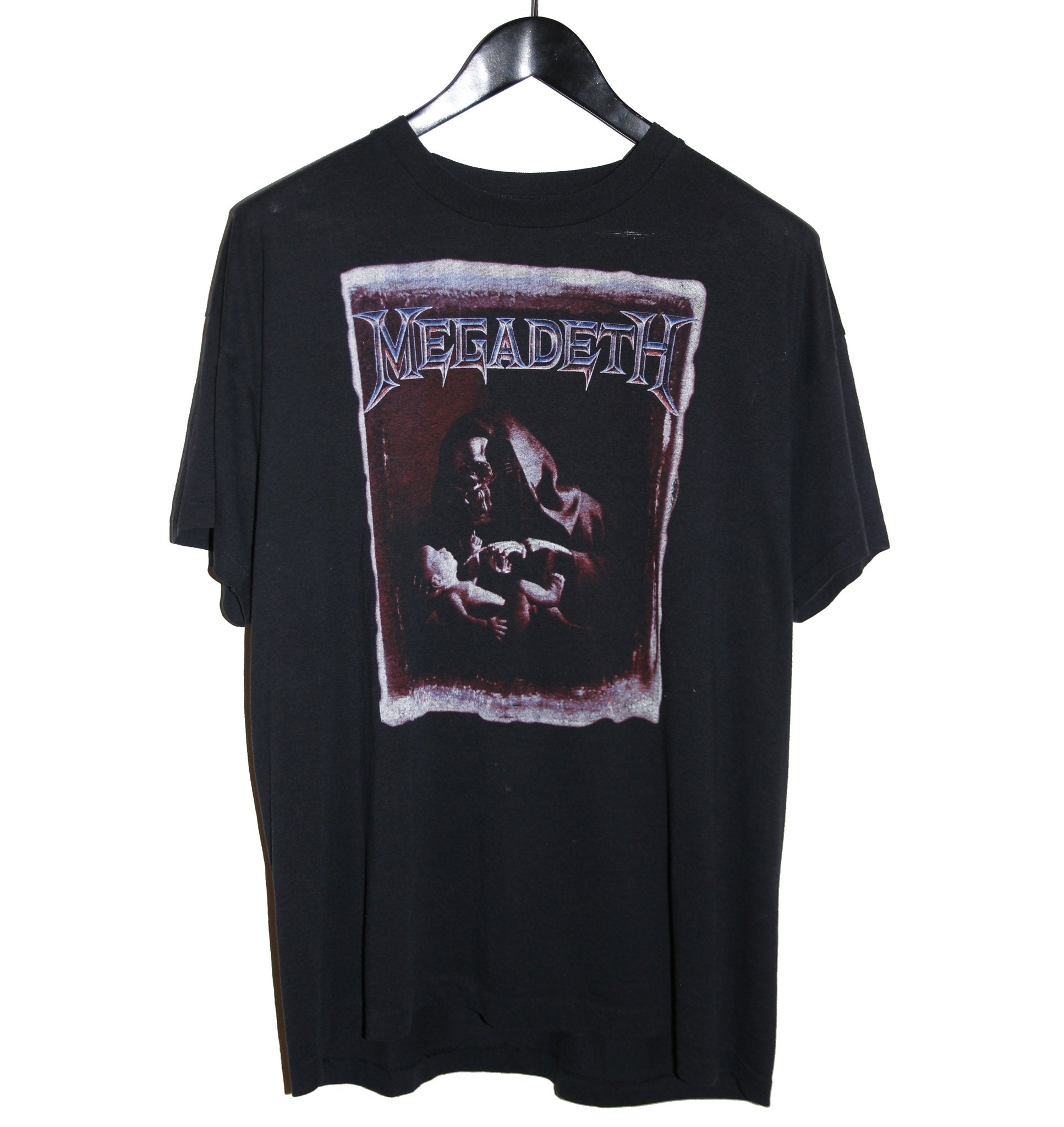 Megadeth 1995 Youth In Europe Tour Shirt - Faded AU