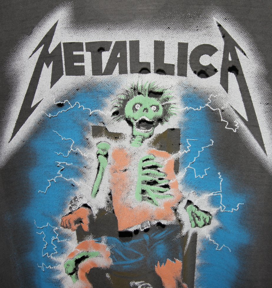 Metallica 1987 Metal Up Your Ass Shirt - Faded AU