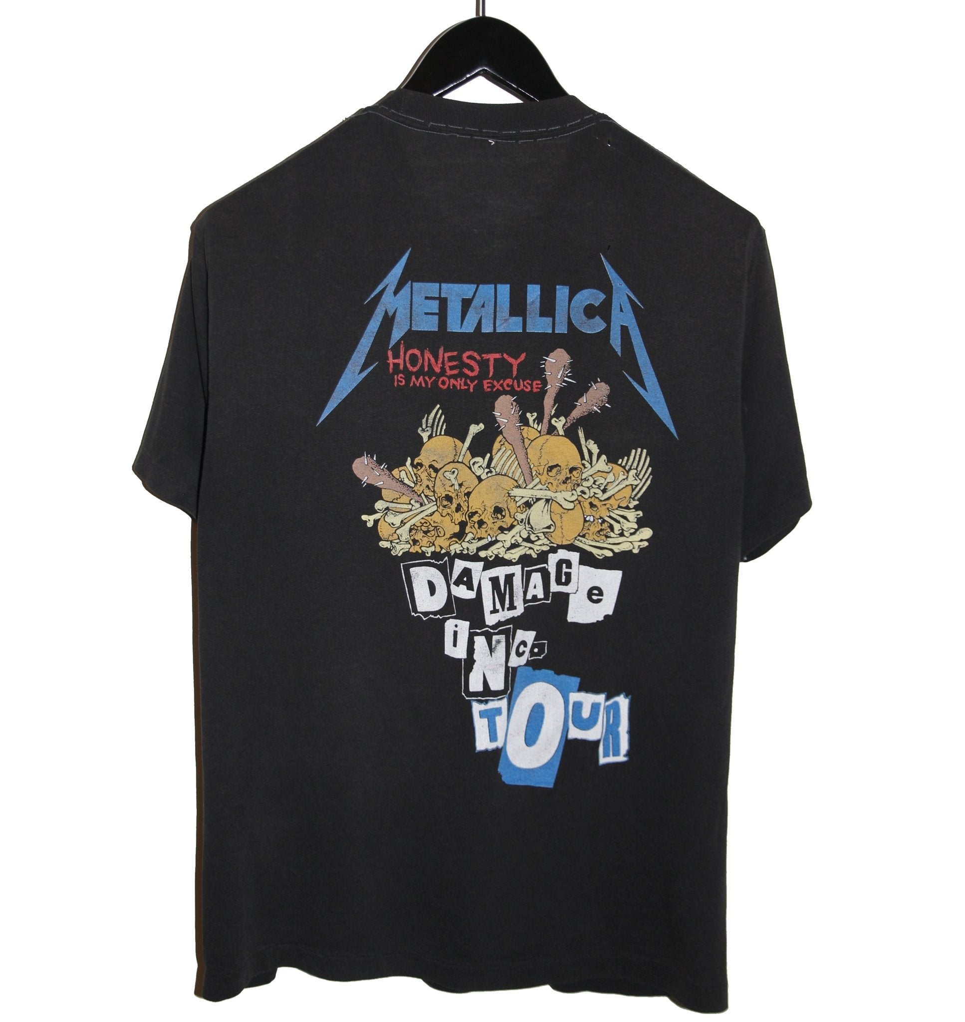 Metallica 1987 Pushead Damage Inc. Shirt - Faded AU