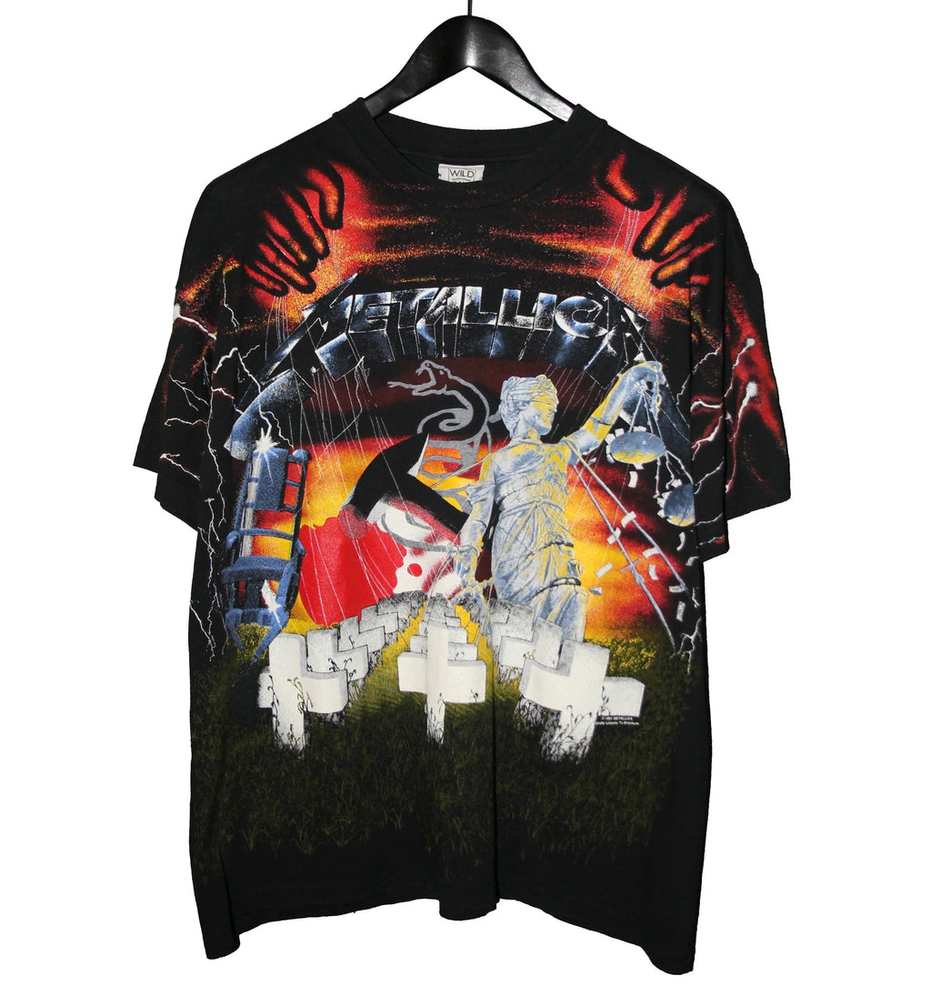 Metallica 1991 All-Over Print Shirt - Faded AU