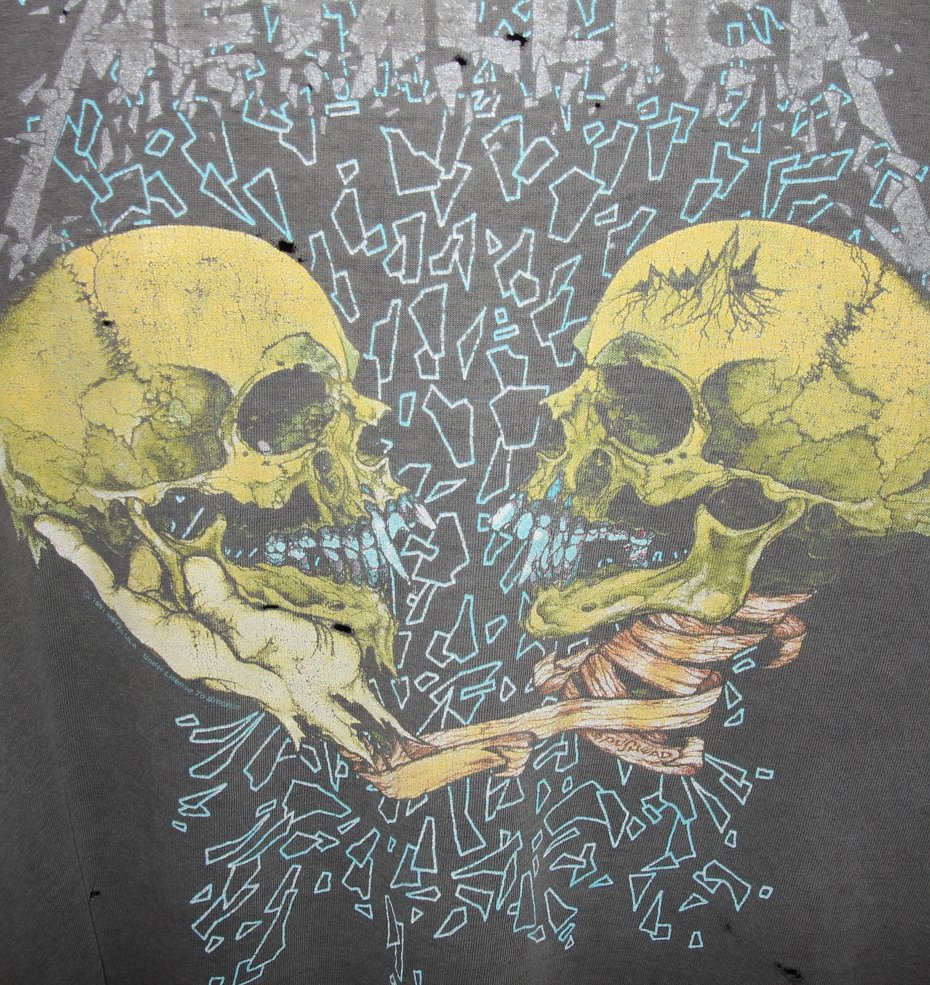 Metallica 1991 Pushead Sad But True Shirt – Faded AU