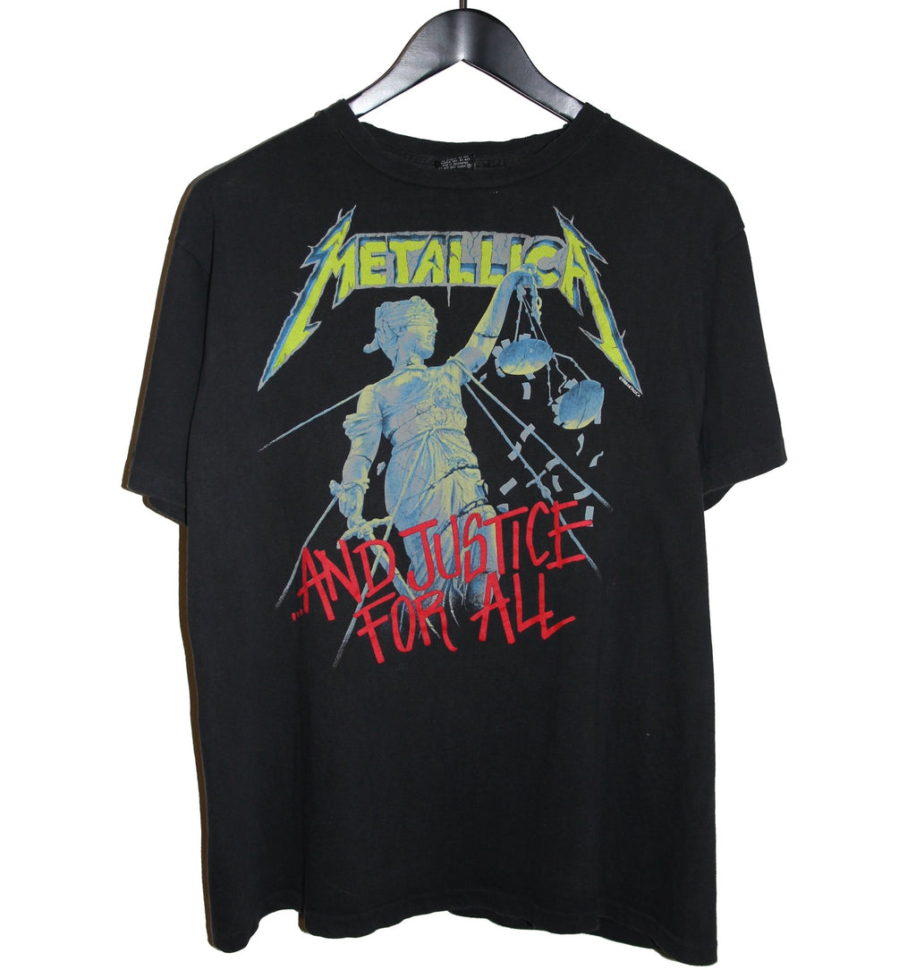 Metallica 1992 And Justice For All Shirt - Faded AU