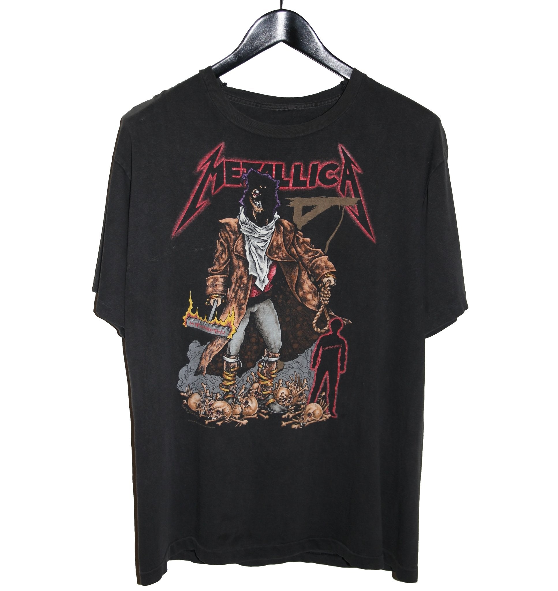 Metallica 1992 Pushead Unforgiven Shirt – Faded AU