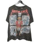 Metallica 1992 Ring Master Pushead All Over Print Shirt - Faded AU