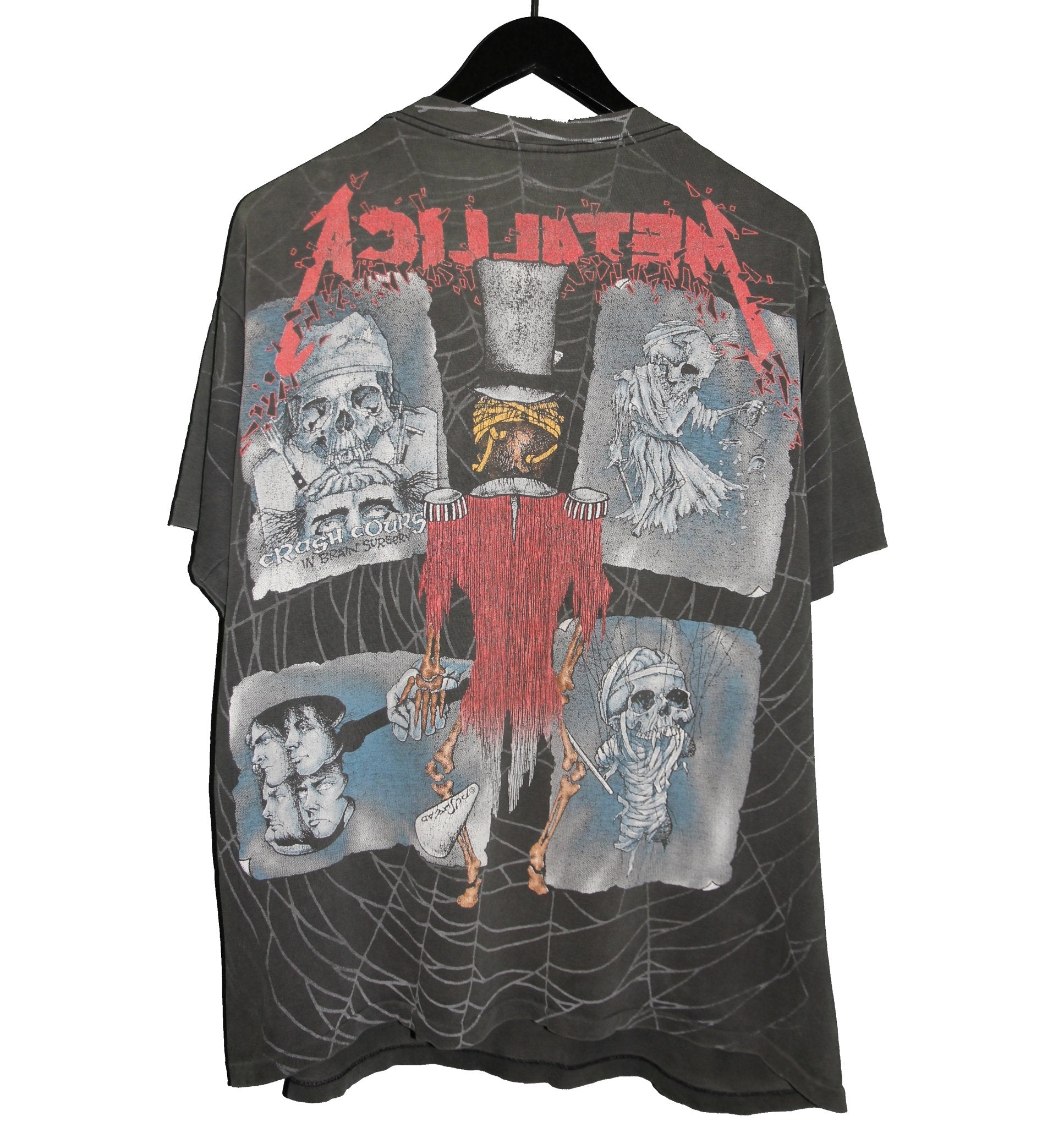 Metallica 1992 Ring Master Pushead All Over Print Shirt - Faded AU