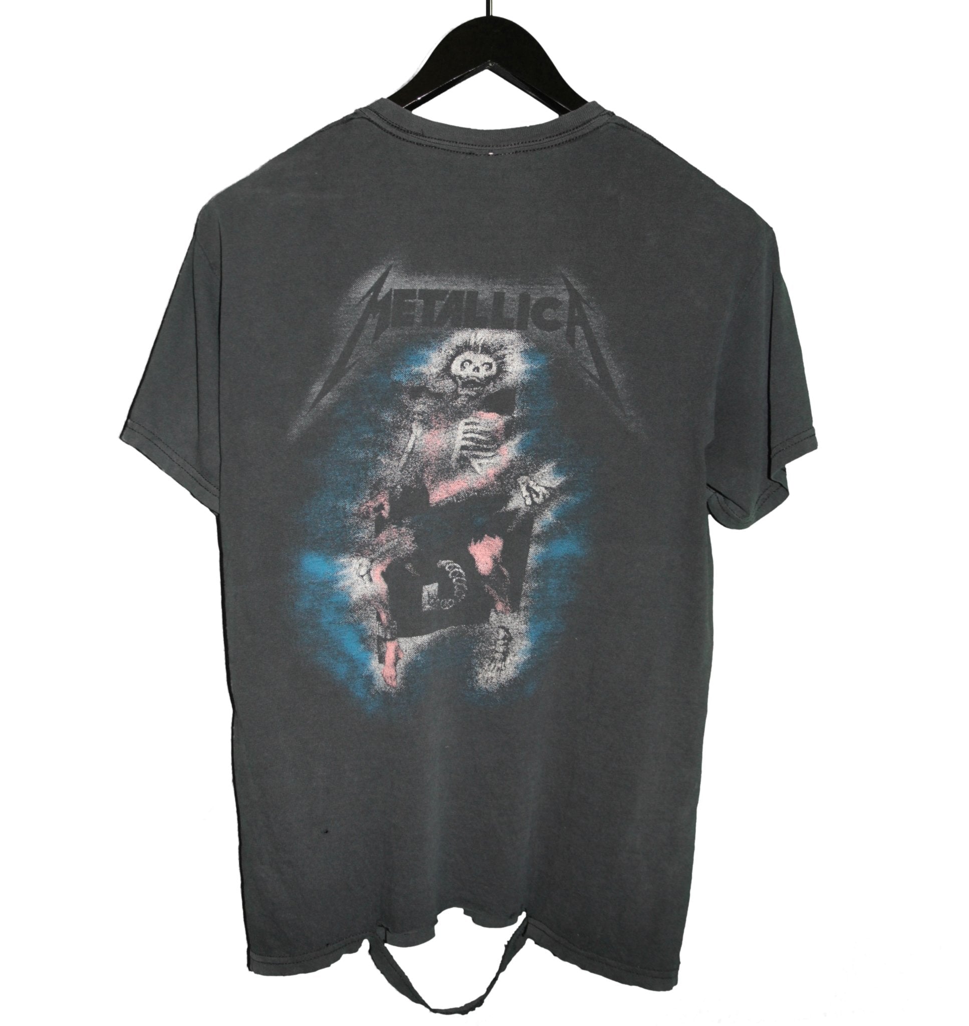 Metallica 1994 Glow In The Dark Ride The Lightning Shirt - Faded AU