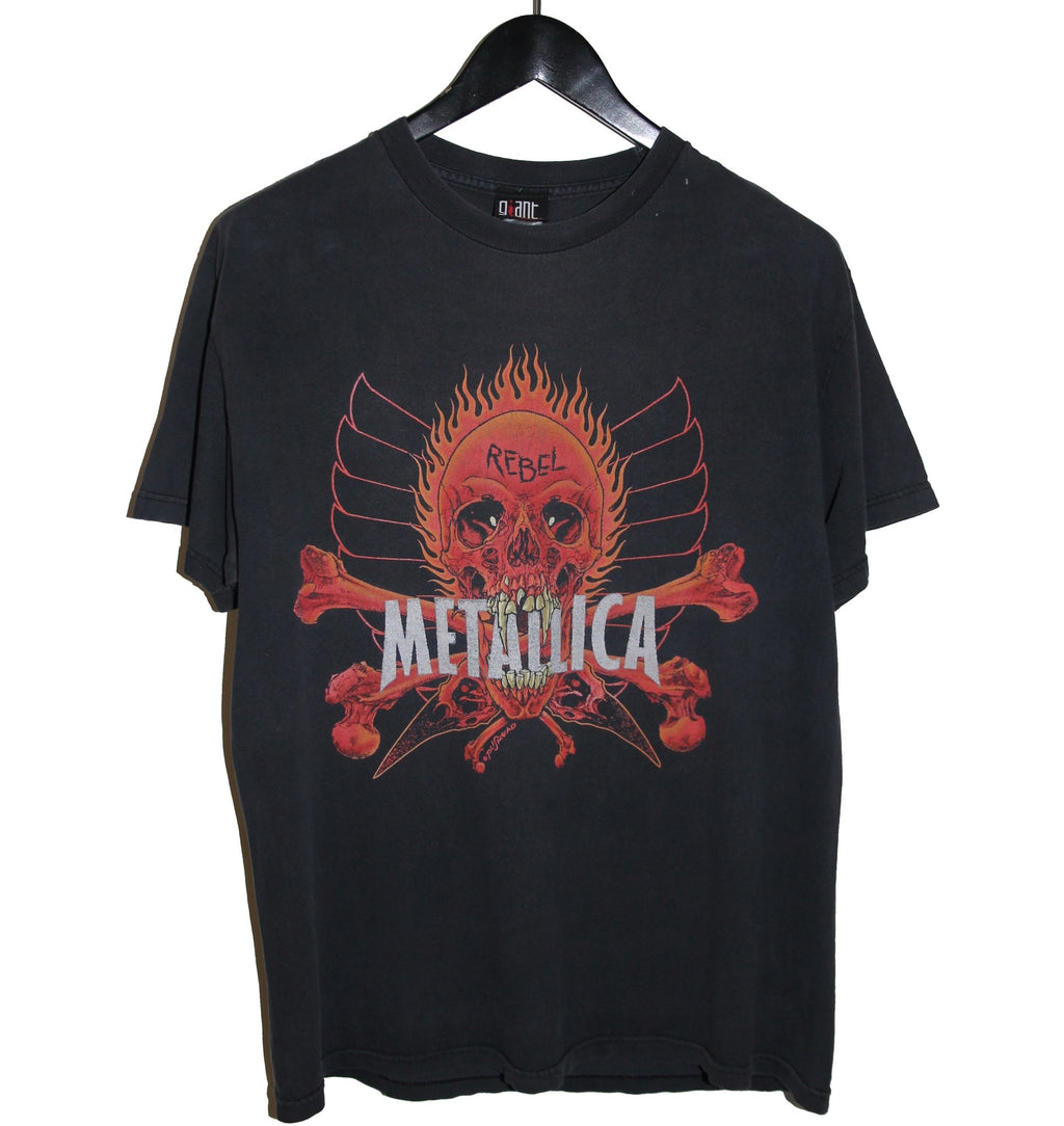 Metallica 1997 Pushead Rebel Shirt - Faded AU