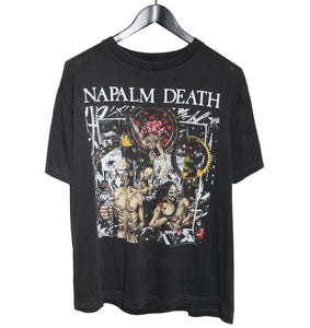 Napalm Death 1992 Campaign For Musical Destruction Tour Shirt - Faded AU