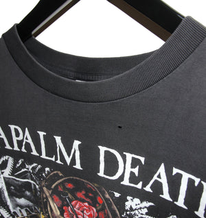 Napalm Death 1992 Campaign For Musical Destruction Tour Shirt - Faded AU