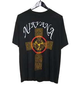 Nirvana 1991 Pagan Cross Shirt - Faded AU