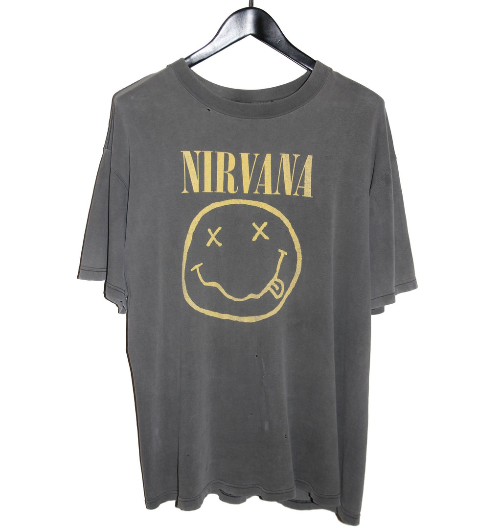 Nirvana 1992 Smiley Shirt - Faded AU