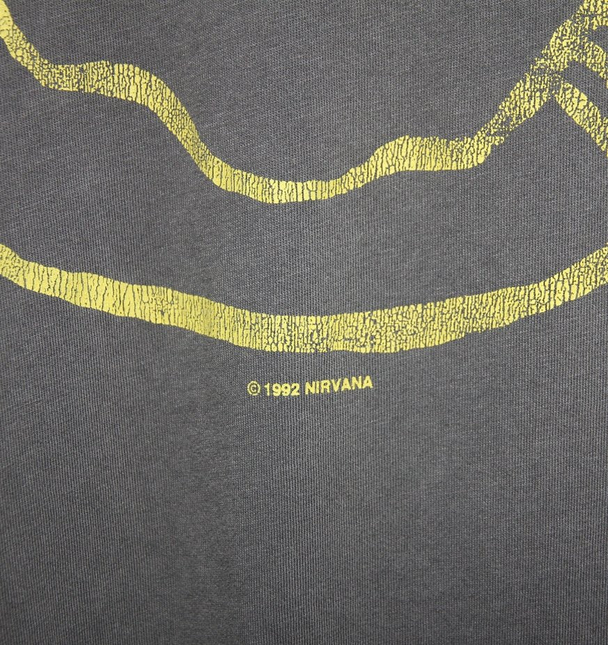 Nirvana 1992 Smiley Shirt - Faded AU