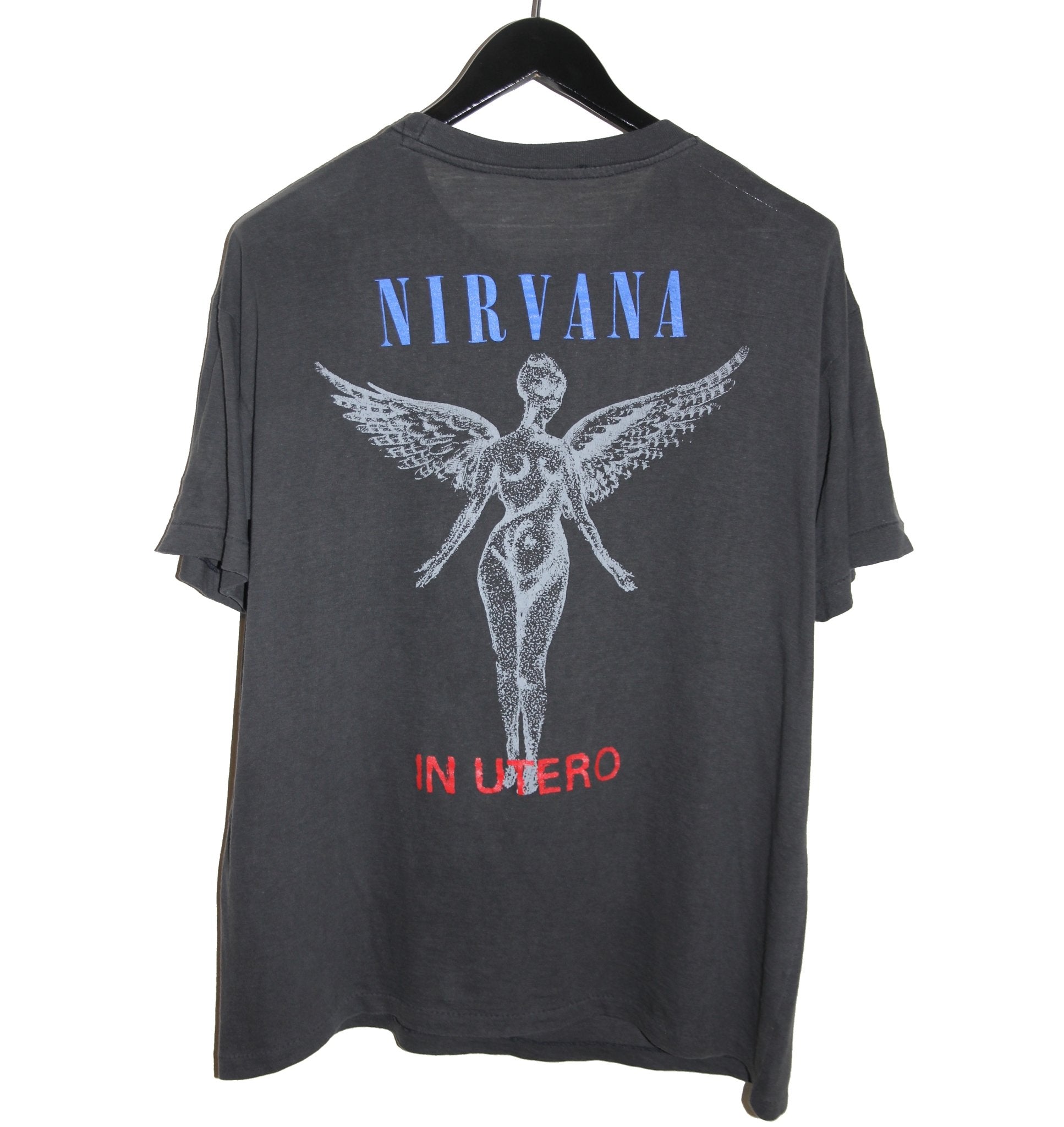 Nirvana 1993 In Utero Bootleg Shirt - Faded AU