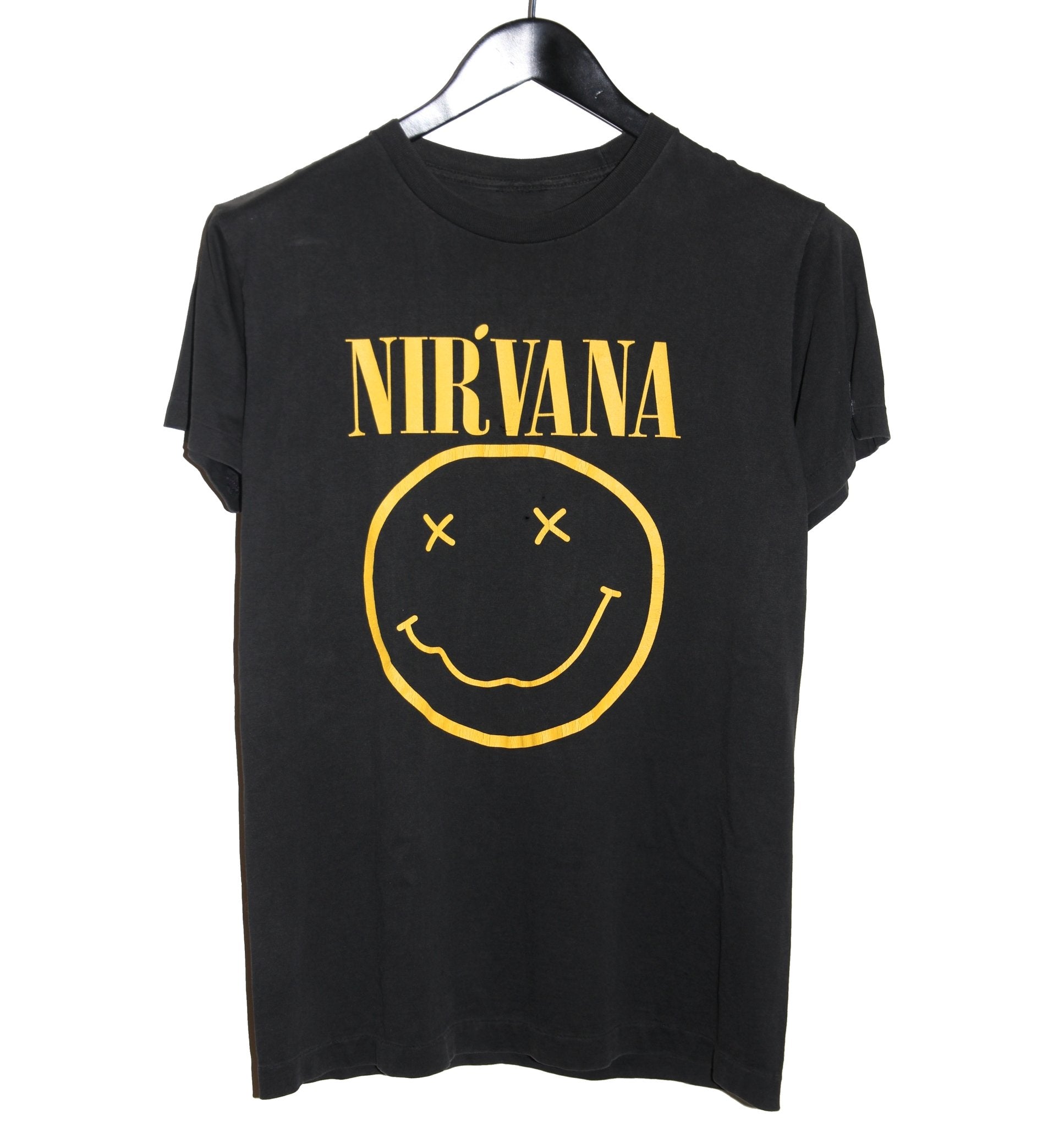 Nirvana 90's Smiley Nevermind Shirt - Faded AU