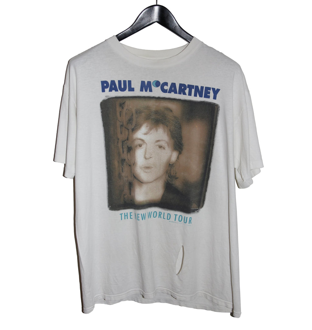 Paul McCartney 1993 The New World Tour Shirt - Faded AU