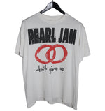 Pearl Jam 1992 Don't Give Up European Summer Tour Shirt - Faded AU