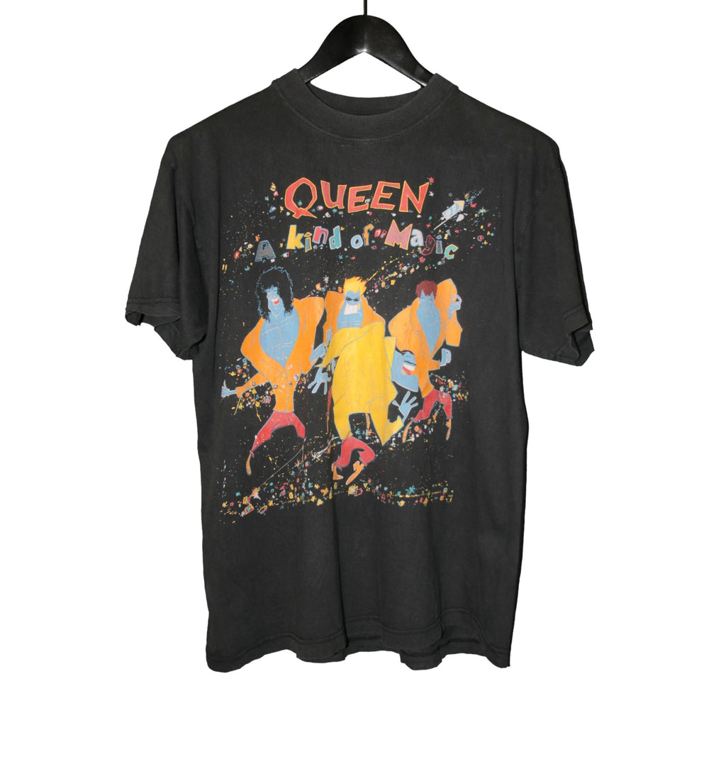 Queen 1986 A Kind Of Magic Shirt (With Back Print) - Faded AU