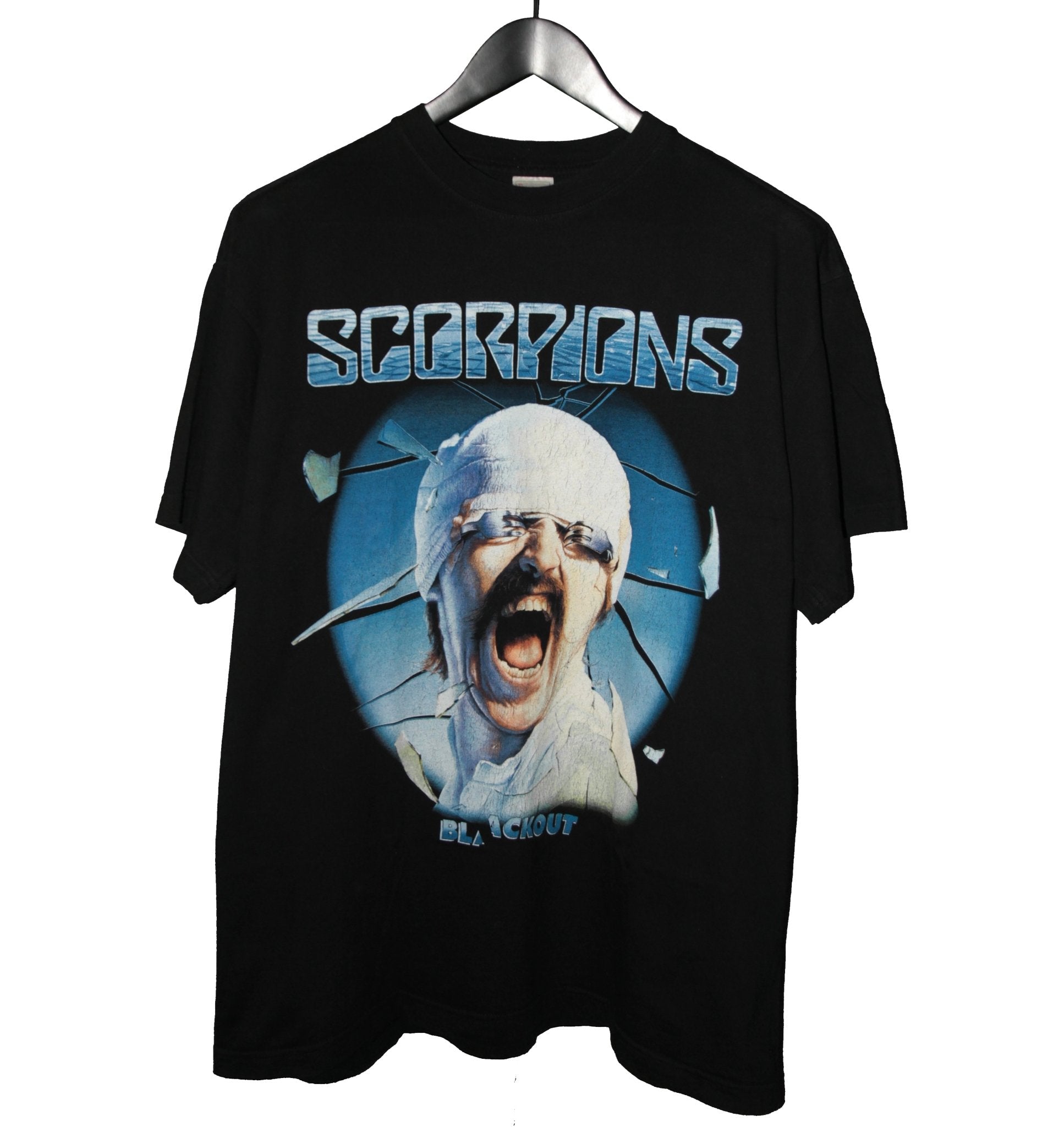 Scorpions 00's Blackout Album Shirt - Faded AU