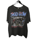 Skid Row 1990 Skids Across Australia Tour Shirt - Faded AU