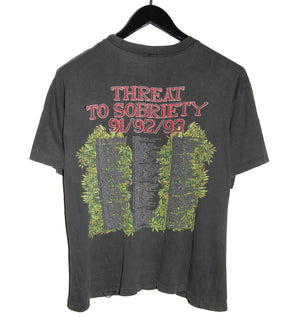 Skid Row 1991/92/93 Threat To Sobriety Tour Shirt - Faded AU