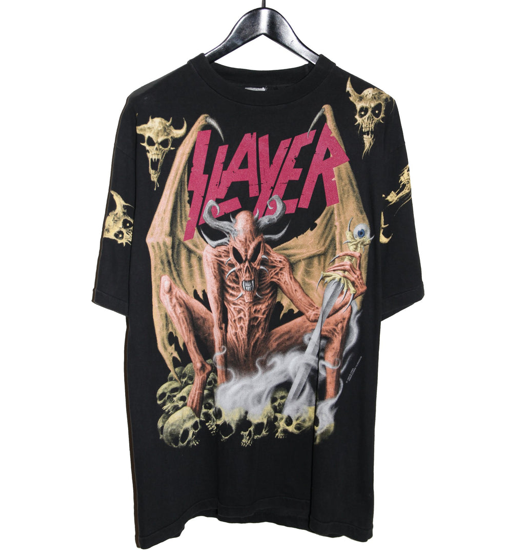 Slayer 1993 Pink Demon All Over Print Shirt - Faded AU