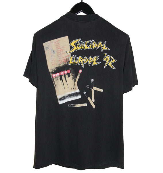 Suicidal Tendencies 1992 The Art of Rebellion Tour Shirt – Faded AU