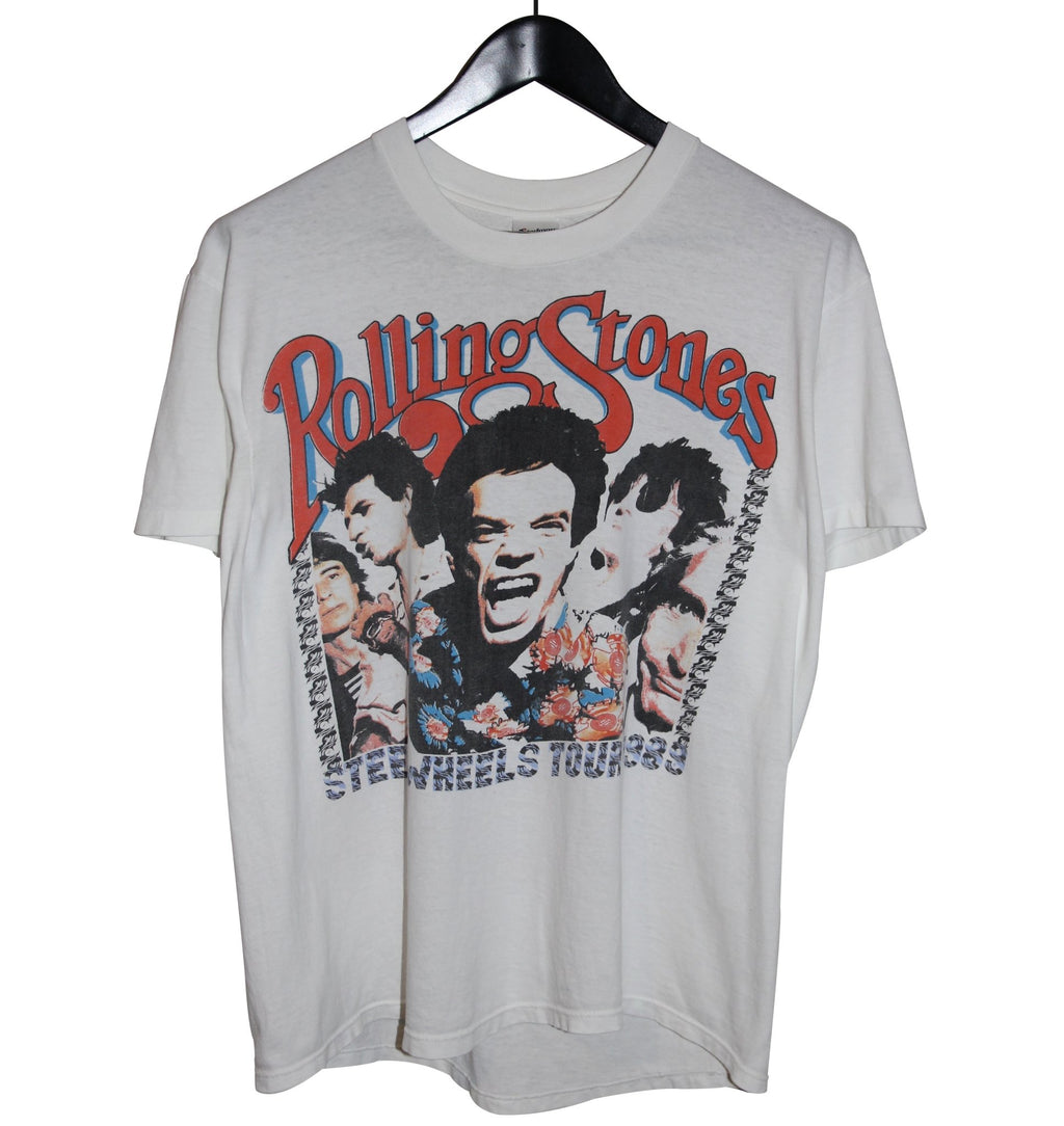 The Rolling Stones 1989 Steel Wheels Portrait Tour Shirt - Faded AU