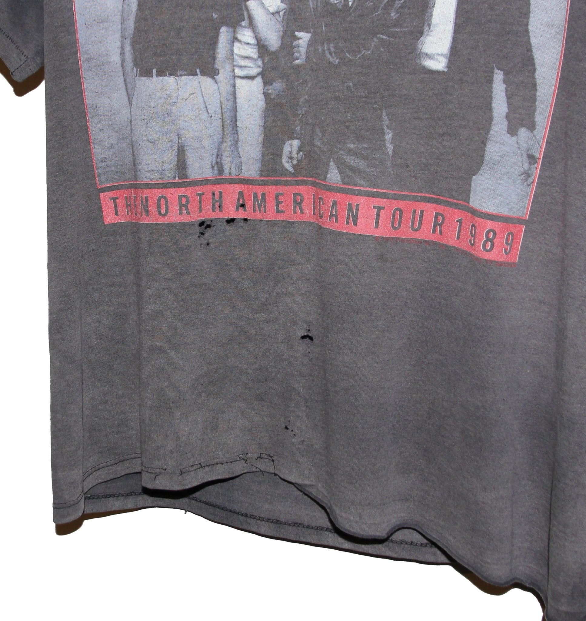 The Rolling Stones 1989 Steel Wheels Tour Shirt - Faded AU