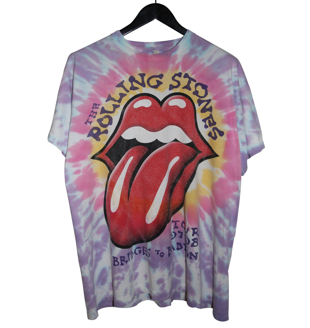 The Rolling Stones 1997/98 Bridges to Babylon Tie Dye Tour Shirt - Faded AU